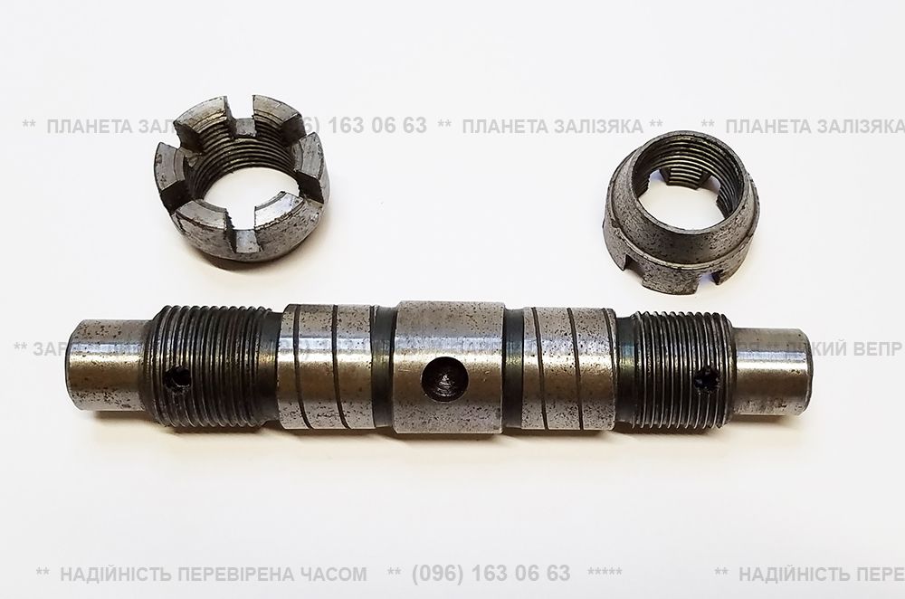 Вал диференціала L-161мм для КПП мототрактора (з гайками)