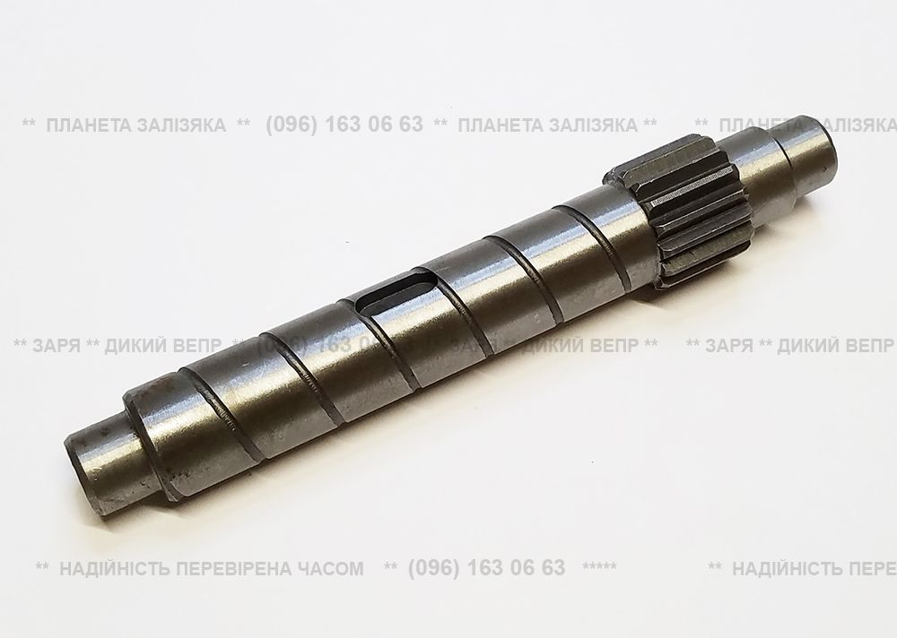Вал диференціала L-205мм, Z-16 для КПП мототрактора