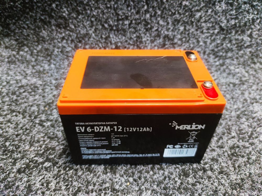 Акумулятор MERLION EV-6-DZM-12 12V 12Ah