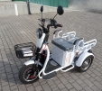 Электроскутер Forte СARGO-P800 (800W; 72V-20Ah SLA) белый, красный