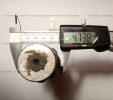 Вал вторинний L-195mm для редуктора фрези Заря, ДТЗ 1,6-2,0м