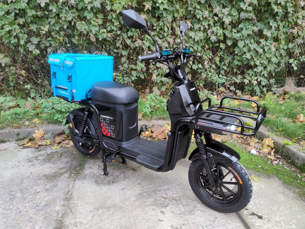 Електроскутер Crosser MAX (800W; 72V-20Ah AGM) чорний, синій, червоний, сірий