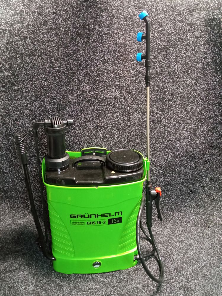 Обприскувач акумуляторний Grunhelm GHS-16-2 8Ah/12V 16л