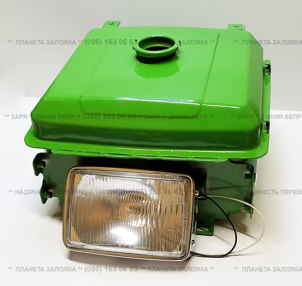 Бак топливный с фарой для двигателя GZ195/R190 - выступающая горловина