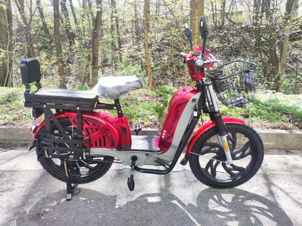 Электровелосипед Crosser E-Delta (800W; 60V-15Ah SLA) красный, синий, серый, черный