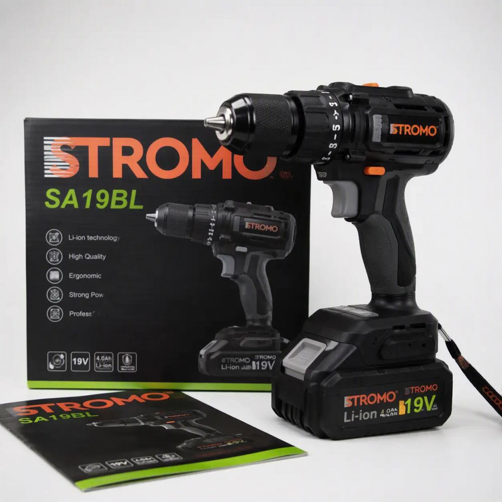 Шуруповерт акумуляторний STROMO SA-19 BL (1 АКБ)