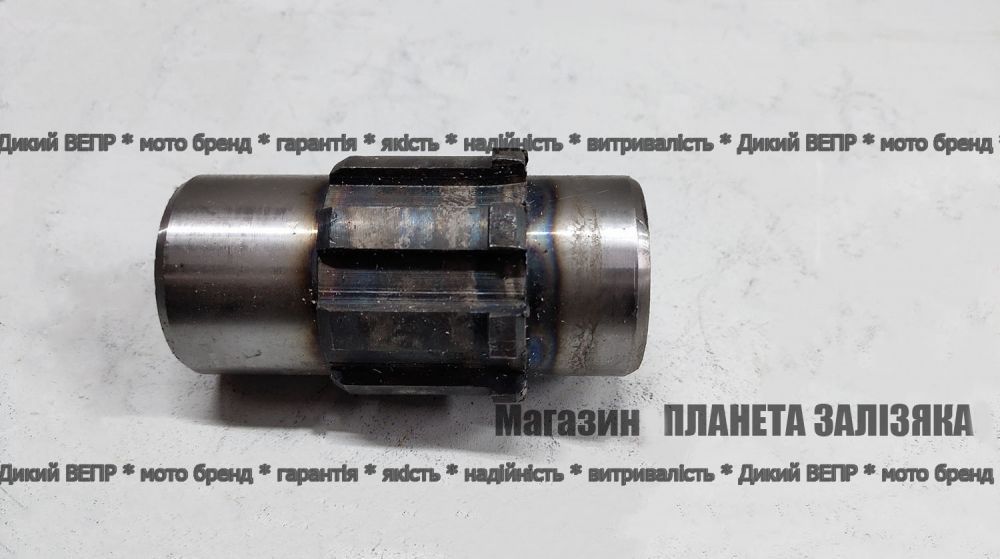 Вал промежуточный шлицевой L-89mm для редуктора фрезы Заря, ДТЗ 1,6-2,0м